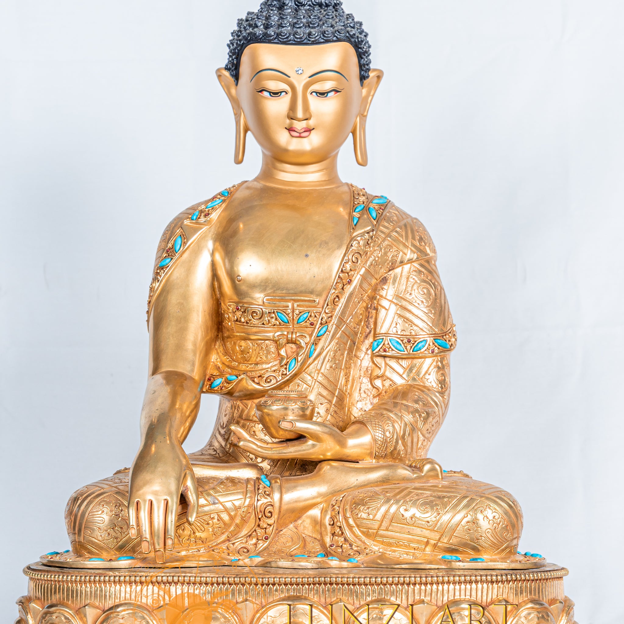 Shakyamuni Buddha statue | Copper with 24K Gold-Plated
