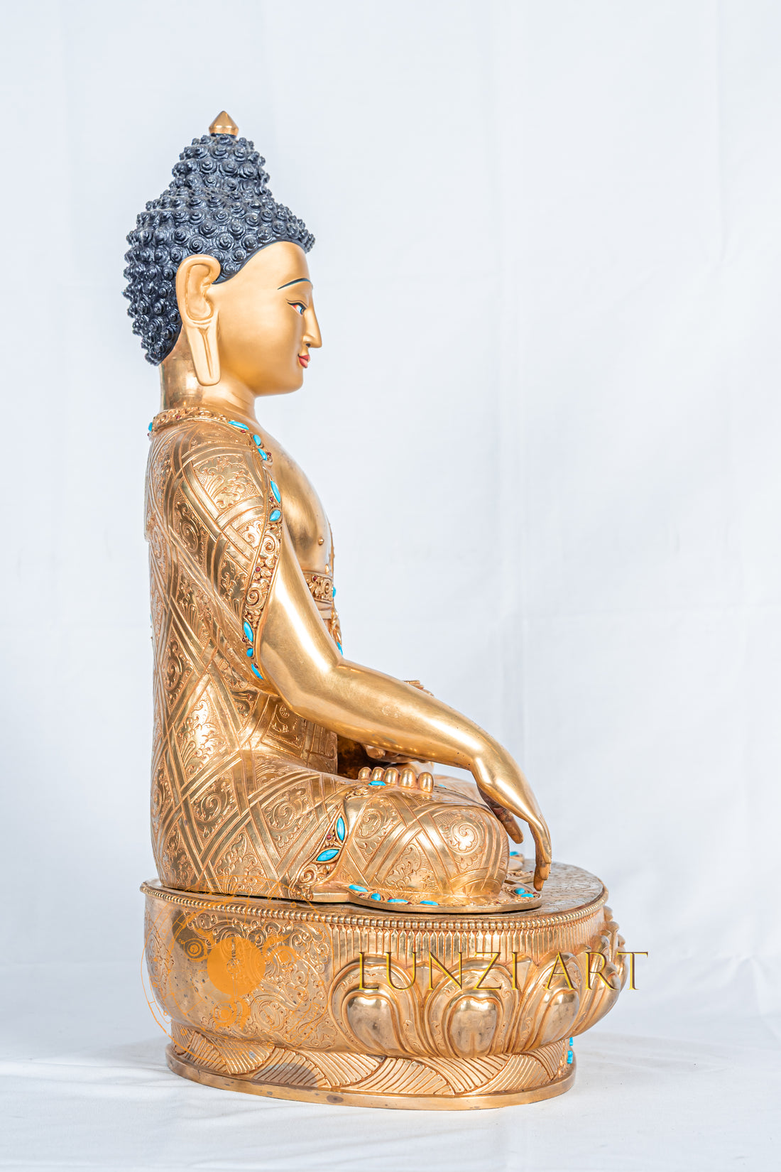 Shakyamuni Buddha statue | Copper with 24K Gold-Plated