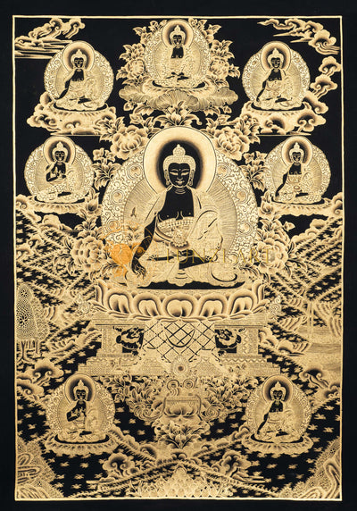 Hand-Painted Shakyamuni Buddha Thangka: The Awakened One