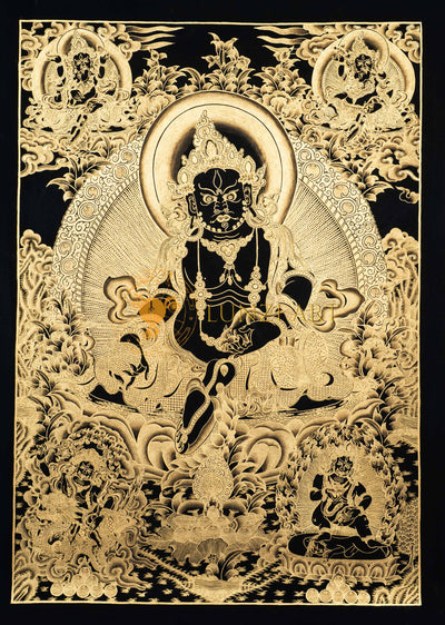 Hand-Painted Jambhala Thangka