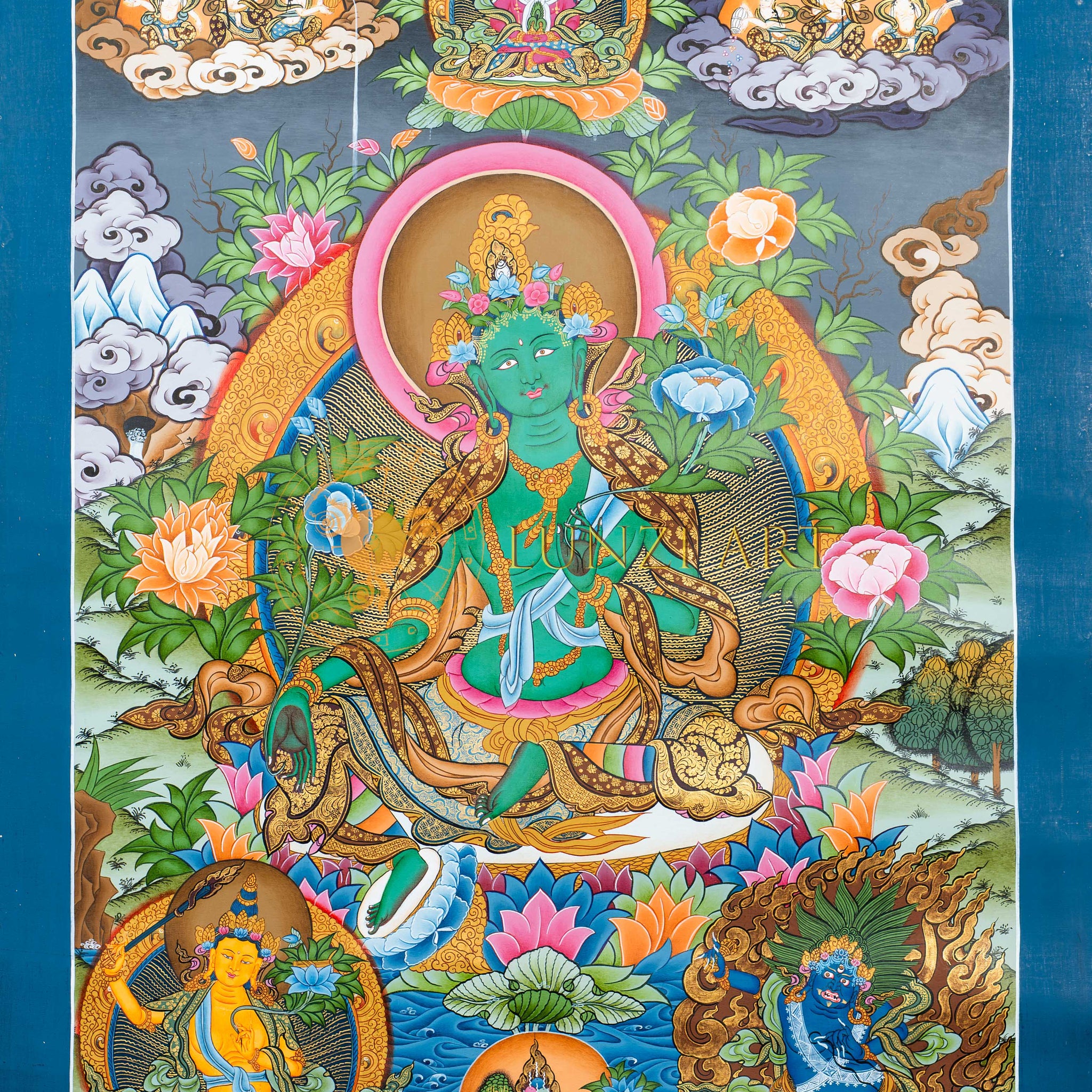 Green Tara – The Compassionate Savior Thangka