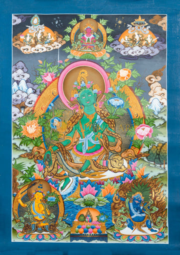 Green Tara – The Compassionate Savior Thangka