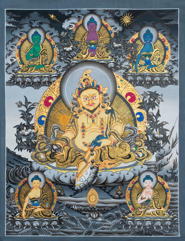 Jambhala Thangka tibetano