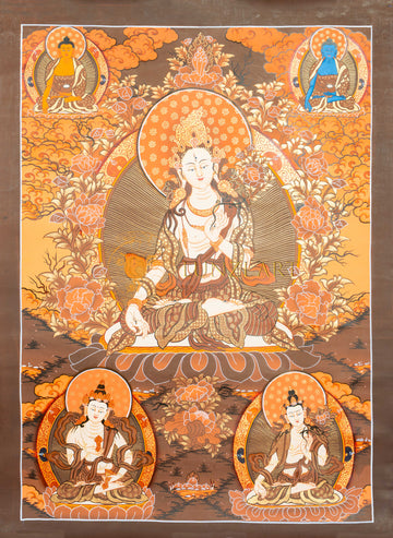 Thangka di Tara Bianca
