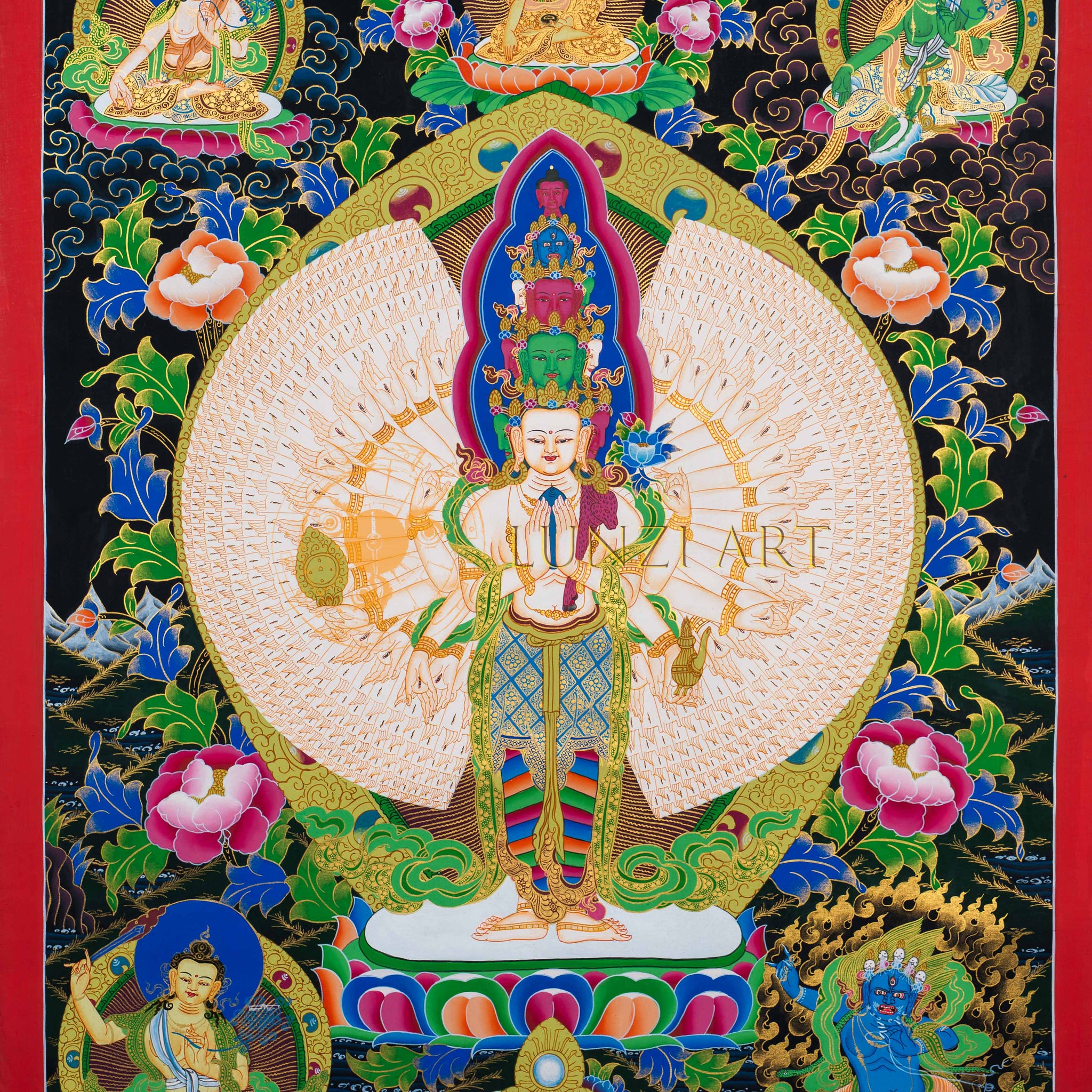 Chenrezig Thangka – Incarnazione della compassione infinita