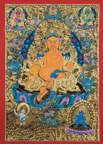 Thangka Jambhala giallo