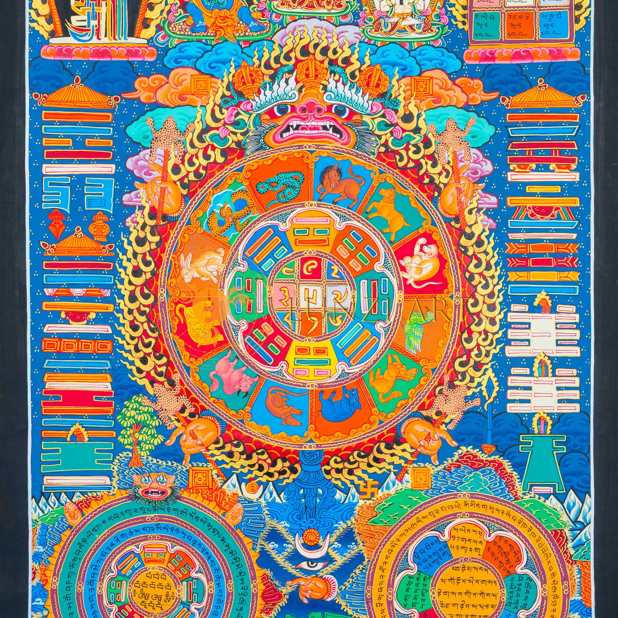 Ethereal Path Mandala: A Scholarly Exploration of Tibetan Mysticism