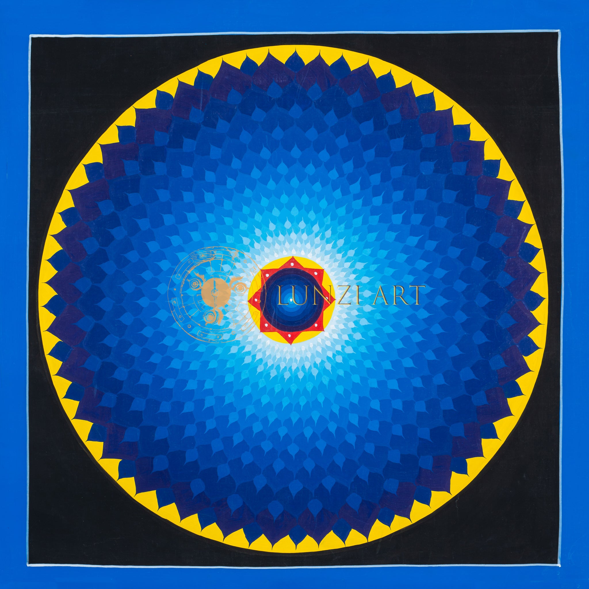 Mandala Thangka della fioritura celeste