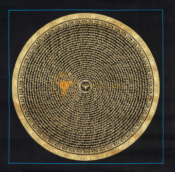 Mantra dell'occhio di Buddha Mandala Thangka