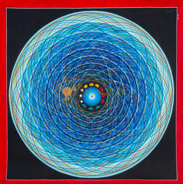 Il vortice cosmico della luce primordiale Mandala Thangka