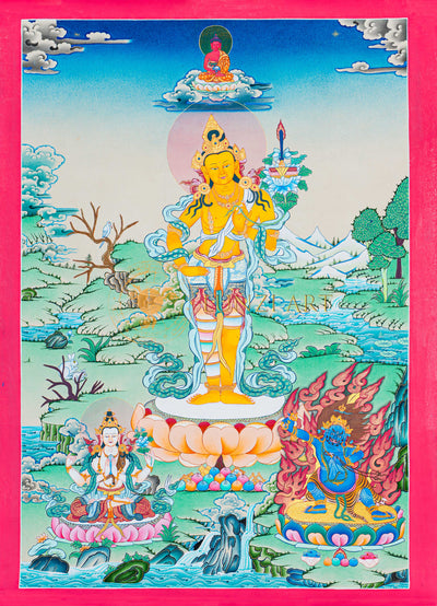 Hand-Painted Manjushree Thangka