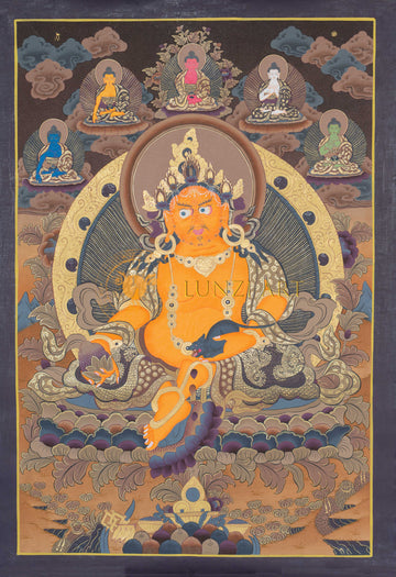 Hand-Painted Jambhala Thangka