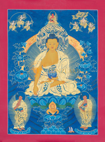 Hand-Painted Shakyamuni Buddha Thangka