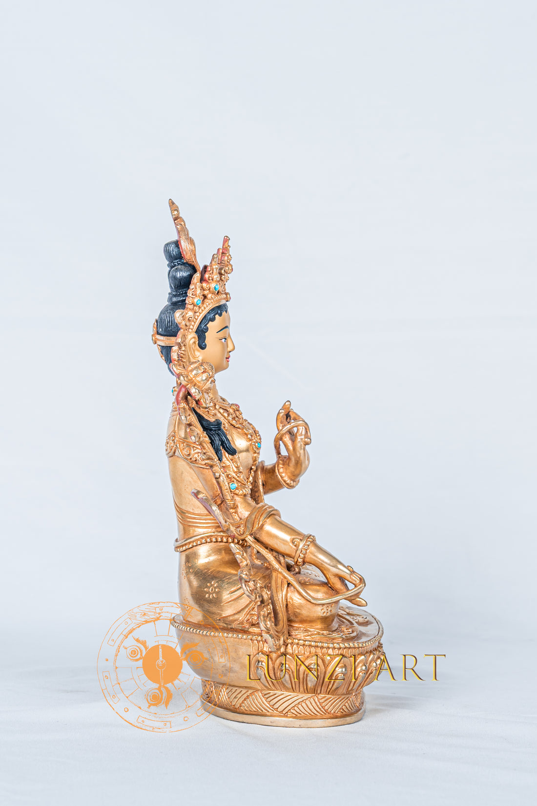 White Tara Statue | Fully Gold-Plated Copper
