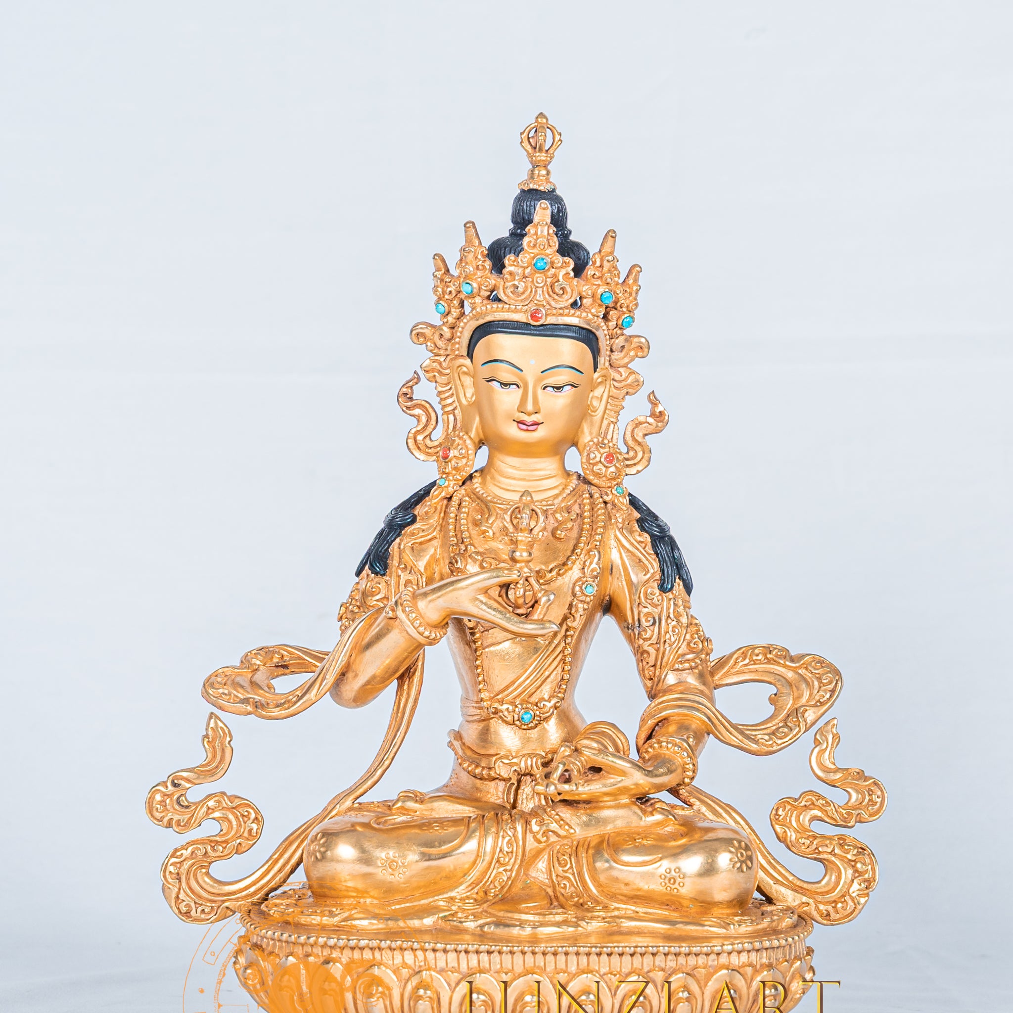 Vajrasattva Statue | Fully Gold-Plated Copper