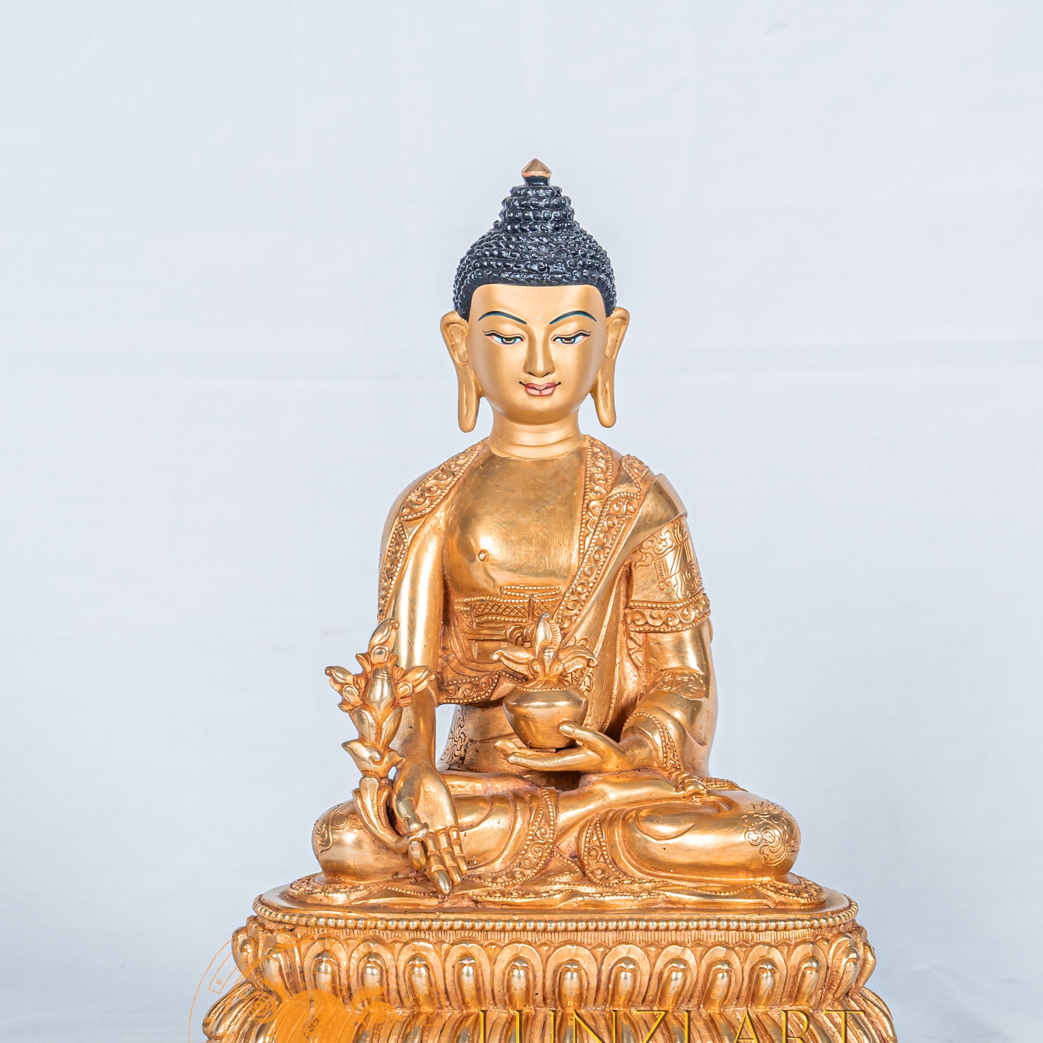 Medicine buddha Statue | Fully Gold-Plated Copper
