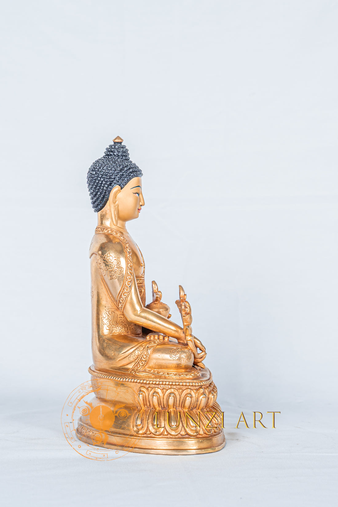 Medicine buddha Statue | Fully Gold-Plated Copper