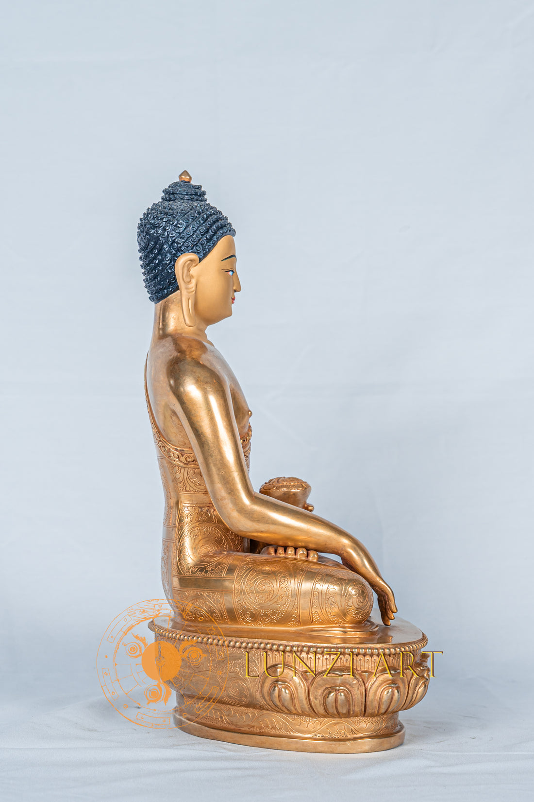 Shakyamuni buddha Statue | Fully Gold-Plated Copper