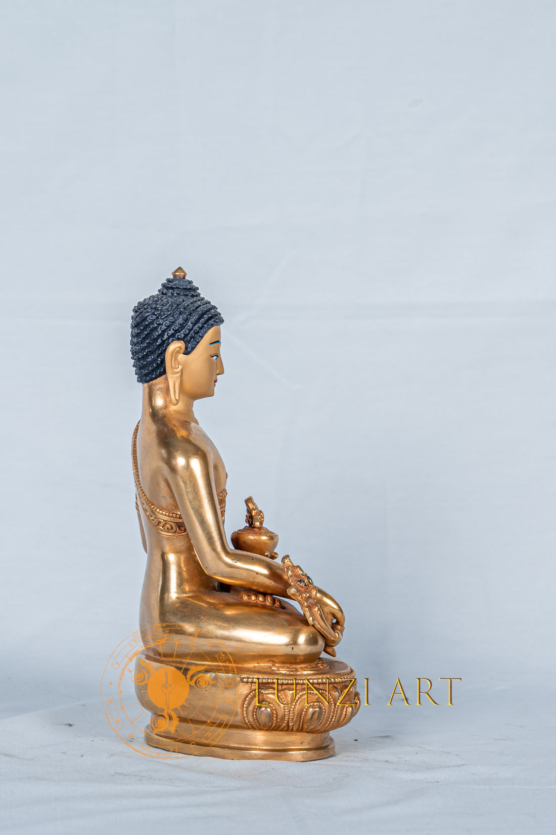 Medicine buddha Statue | Fully Gold-Plated Copper