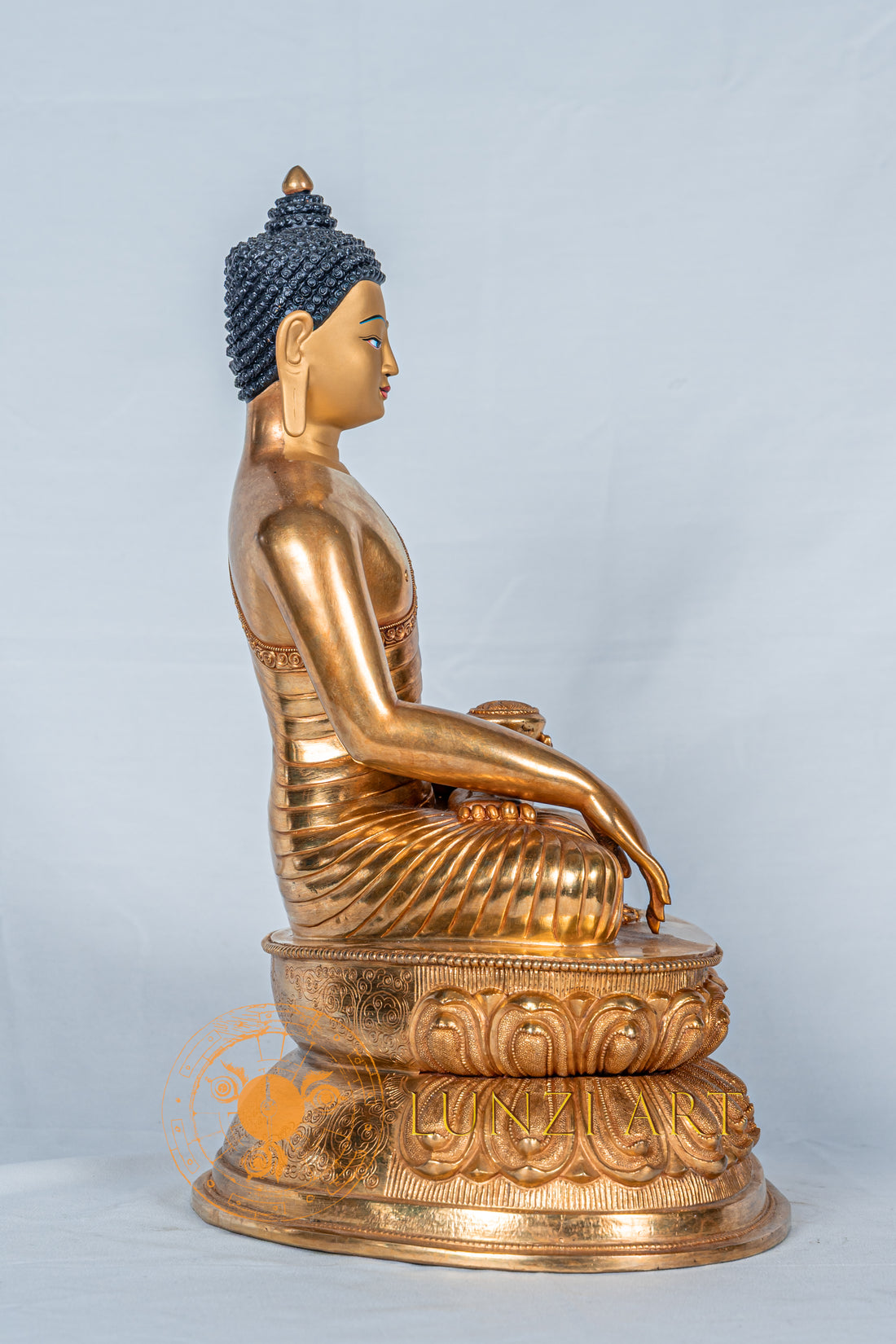 Shakyamuni buddha Statue | Fully Gold-Plated Copper