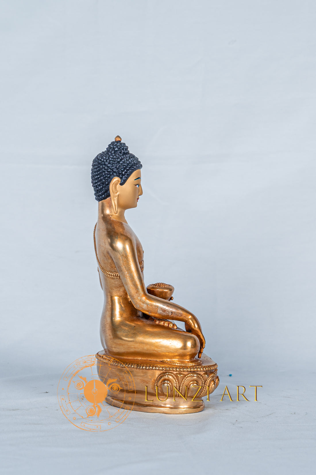 Shakyamuni buddha Statue | Fully Gold-Plated Copper