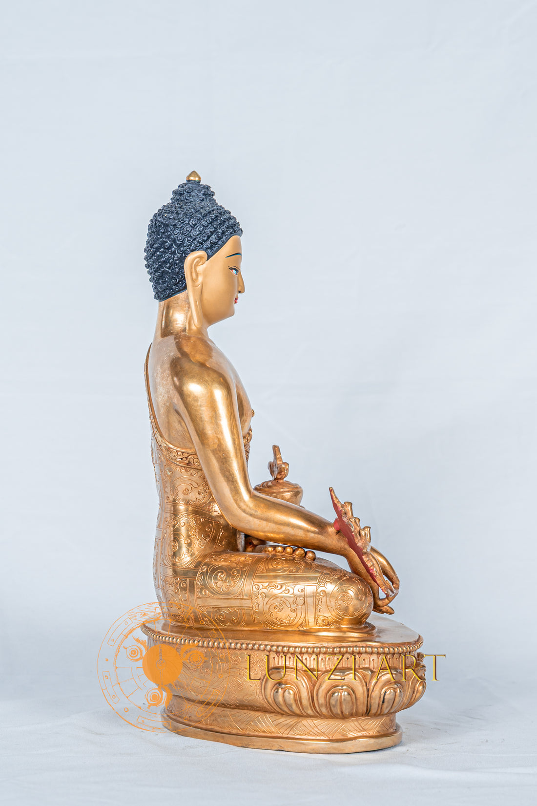 Medicine buddha Statue | Fully Gold-Plated Copper