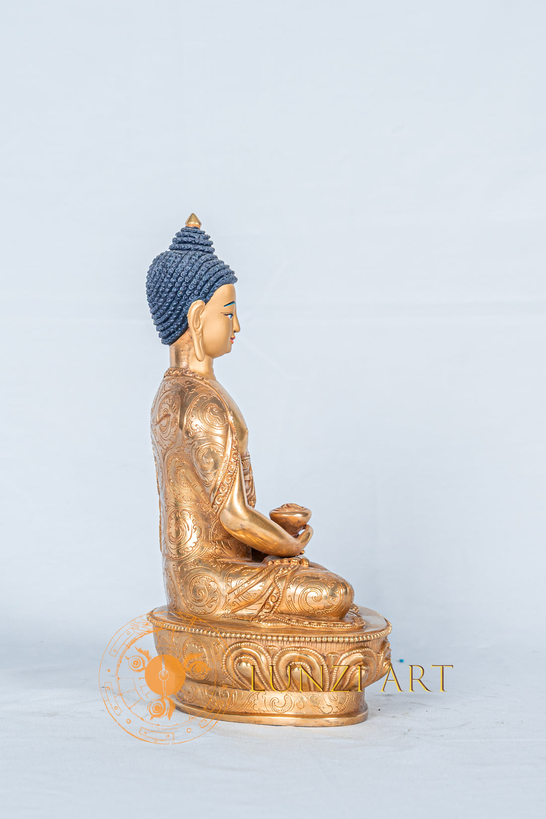 Amitabha buddha Statue | Fully Gold-Plated Copper