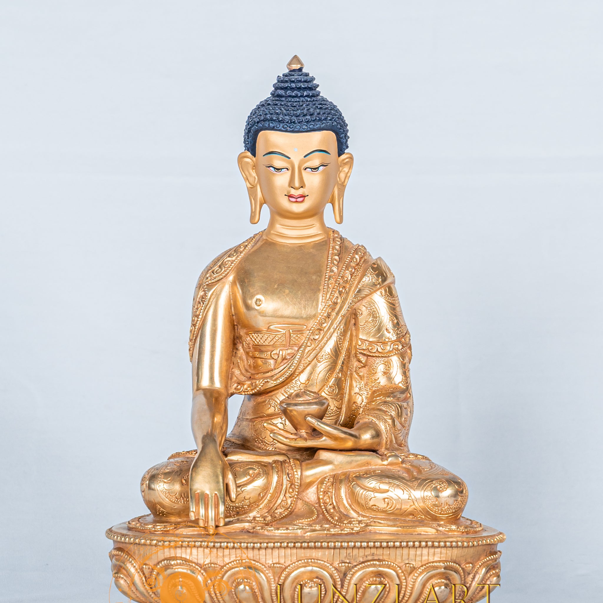 Shakyamuni buddha Statue | Fully Gold-Plated Copper