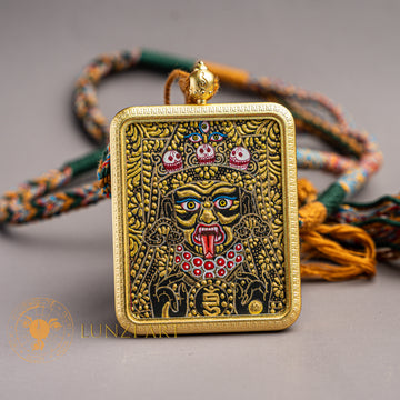 Zachyi Lhamo Ghau Thangka Locket: Fierce Wisdom Protector
