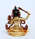Full Gold-Plated Brass Manjushree Statue - statues