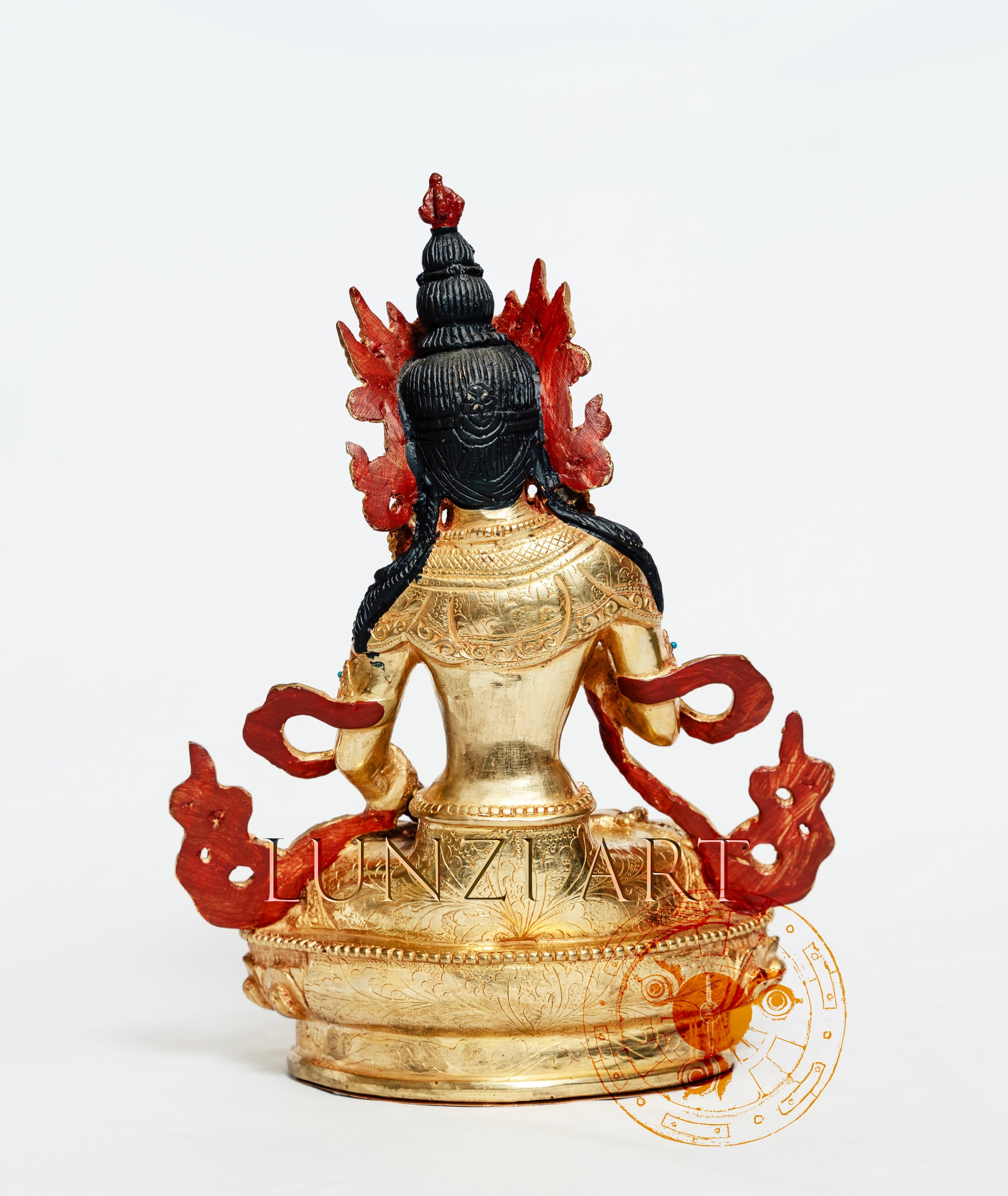 Full Gold Plated Brass Vajrasattva - statues
