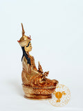 Full Gold-plated Brass Guru Rinpoche - statues