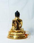 Fully Gilded Copper Buddha Seated Statue - statues