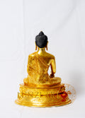 Fully Gilded Copper Buddha Seated Statue - statues