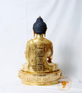 Fully Gilded Copper Buddha Seated Statue - statues