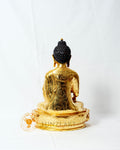 Fully Gilded Copper Buddha Seated Statue - statues