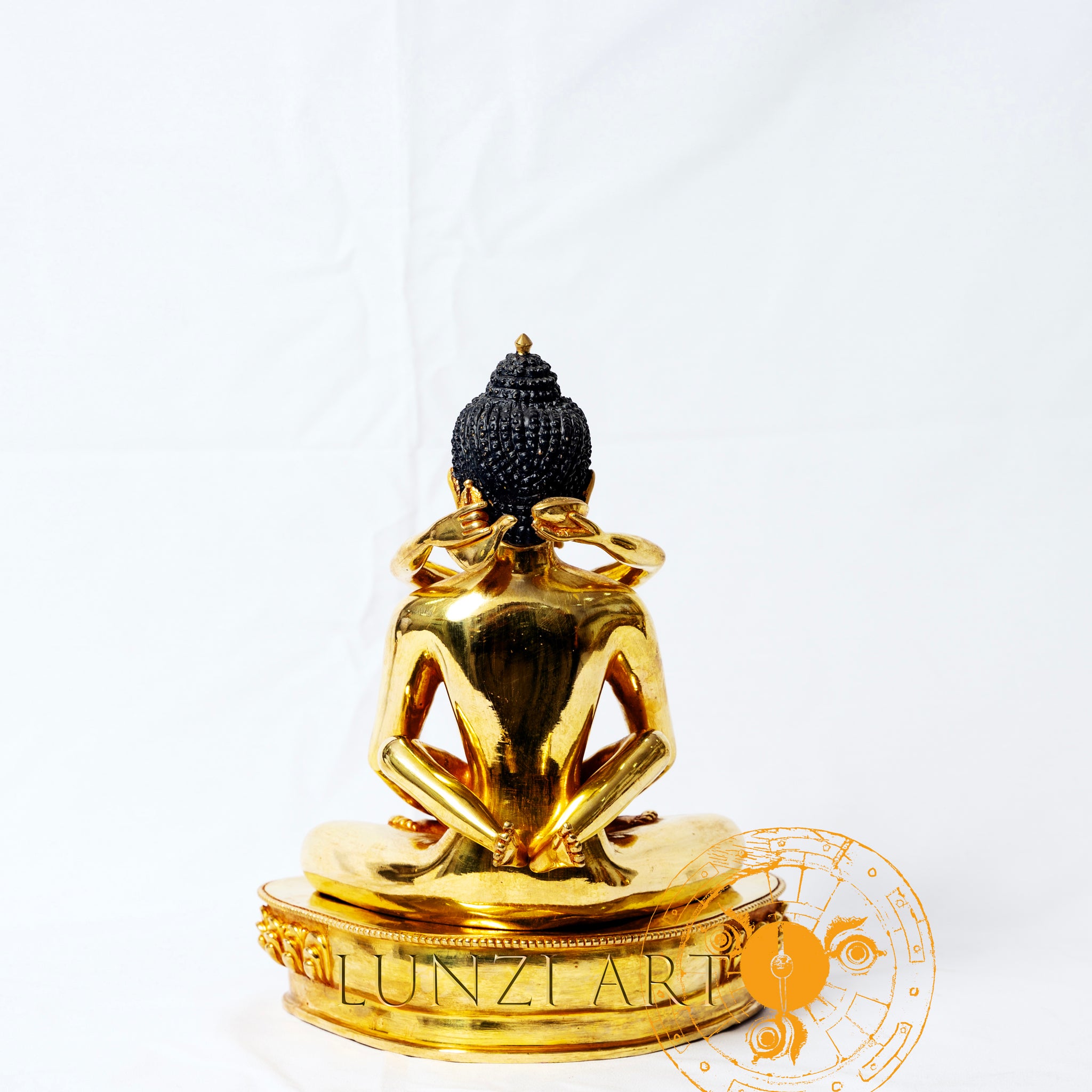 Fully Gilded Copper Buddha Shakti - statues