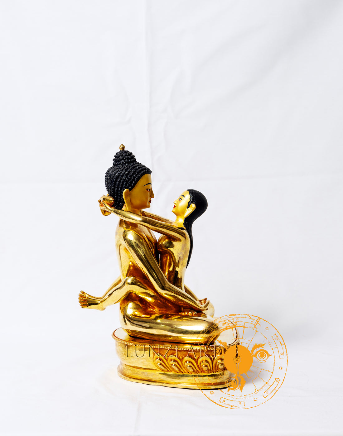 Fully Gilded Copper Buddha Shakti - statues