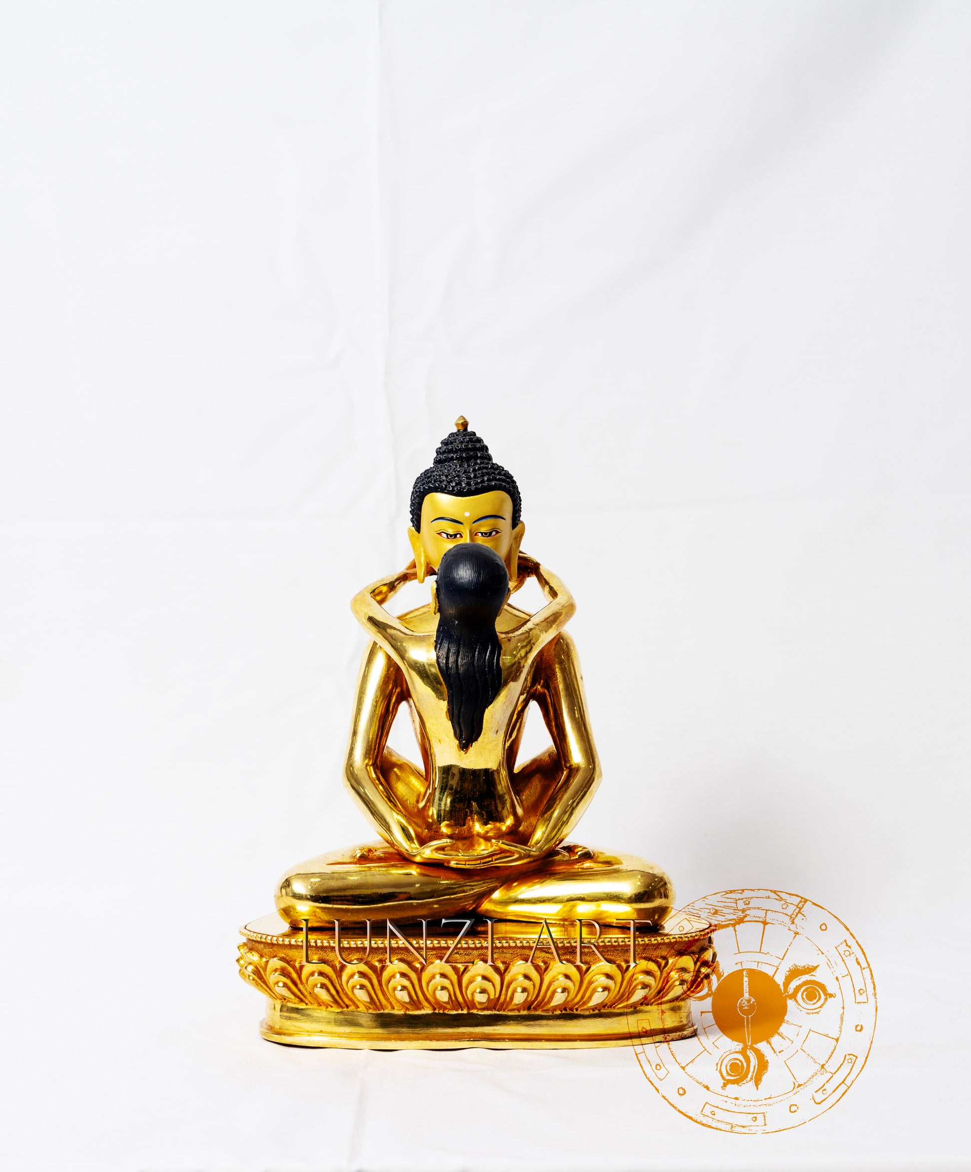 Fully Gilded Copper Buddha Shakti - statues