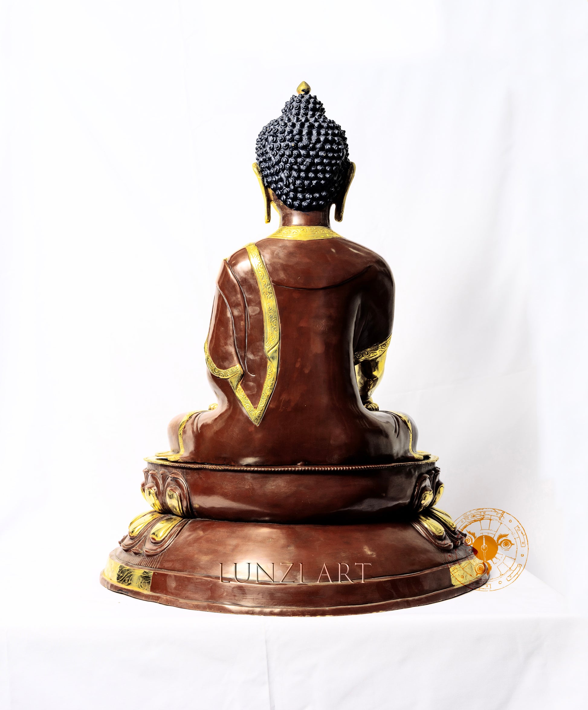 Gilded Copper Statue of Shakyamuni Buddha - statues