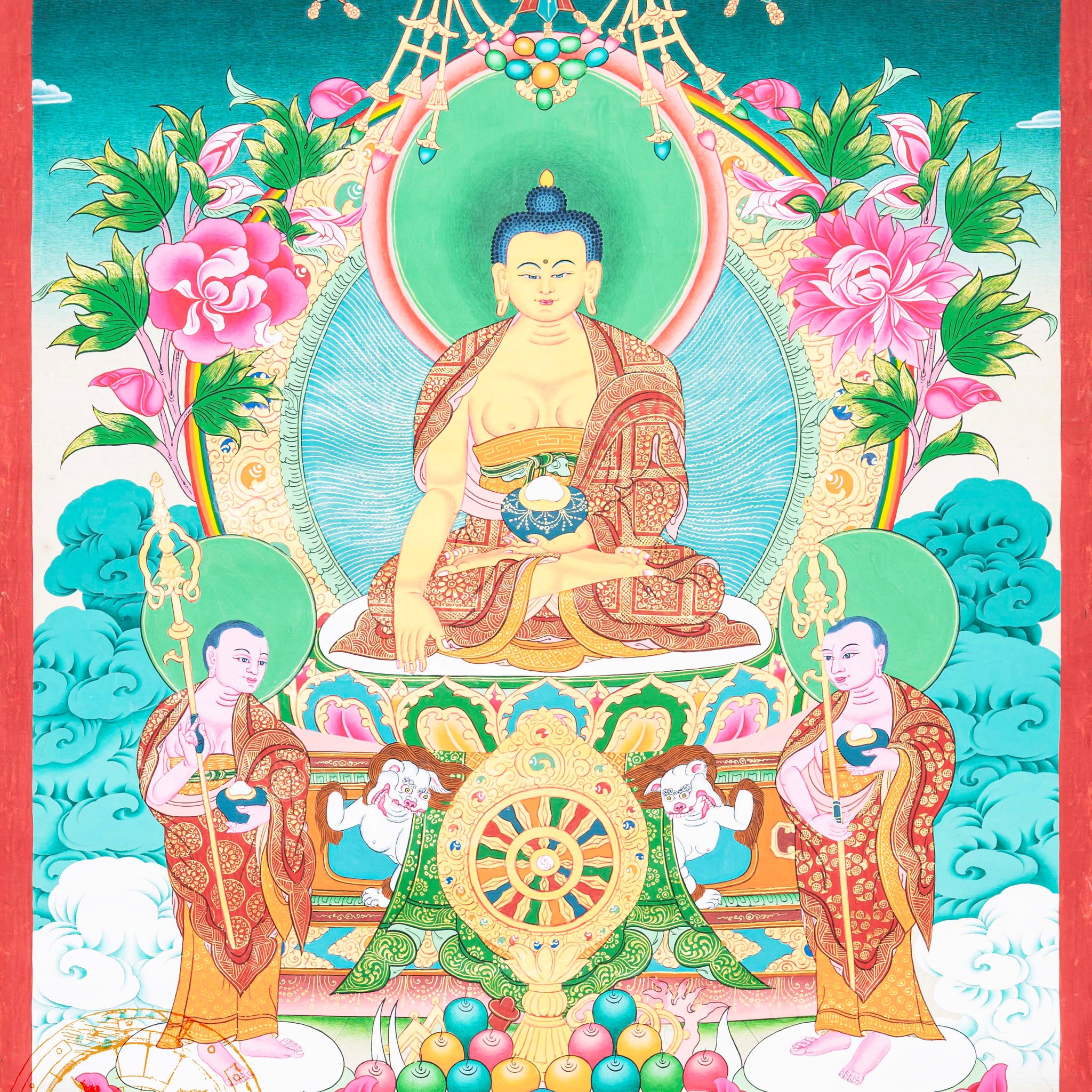 Hand-Painted Thangka Shakyamuni Buddha– The Awakened One - Thangka