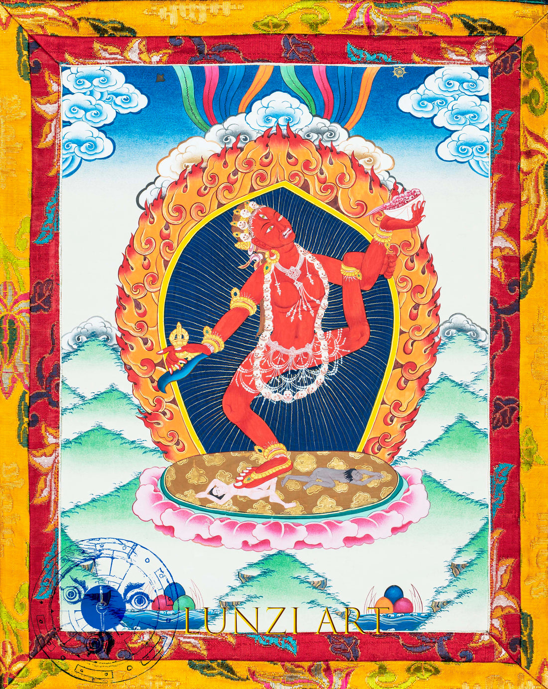 Hand-Painted Thangka Vajrayogini Flame of Liberation - Thangka