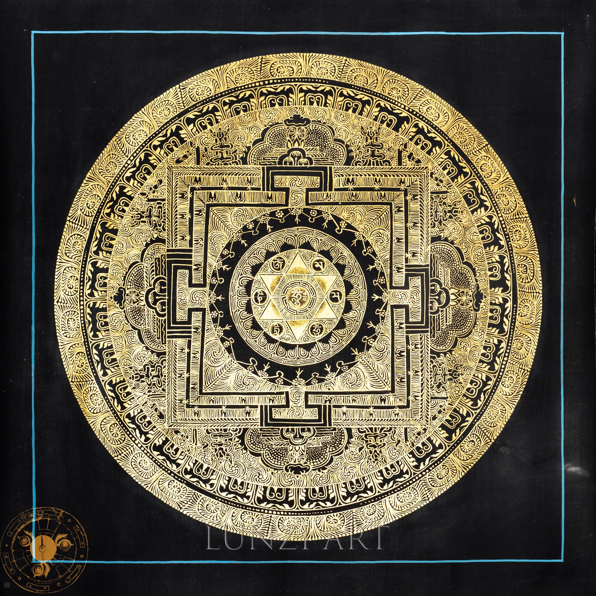 Handmade Mandala Thangka of Eternal Harmony - Thangka