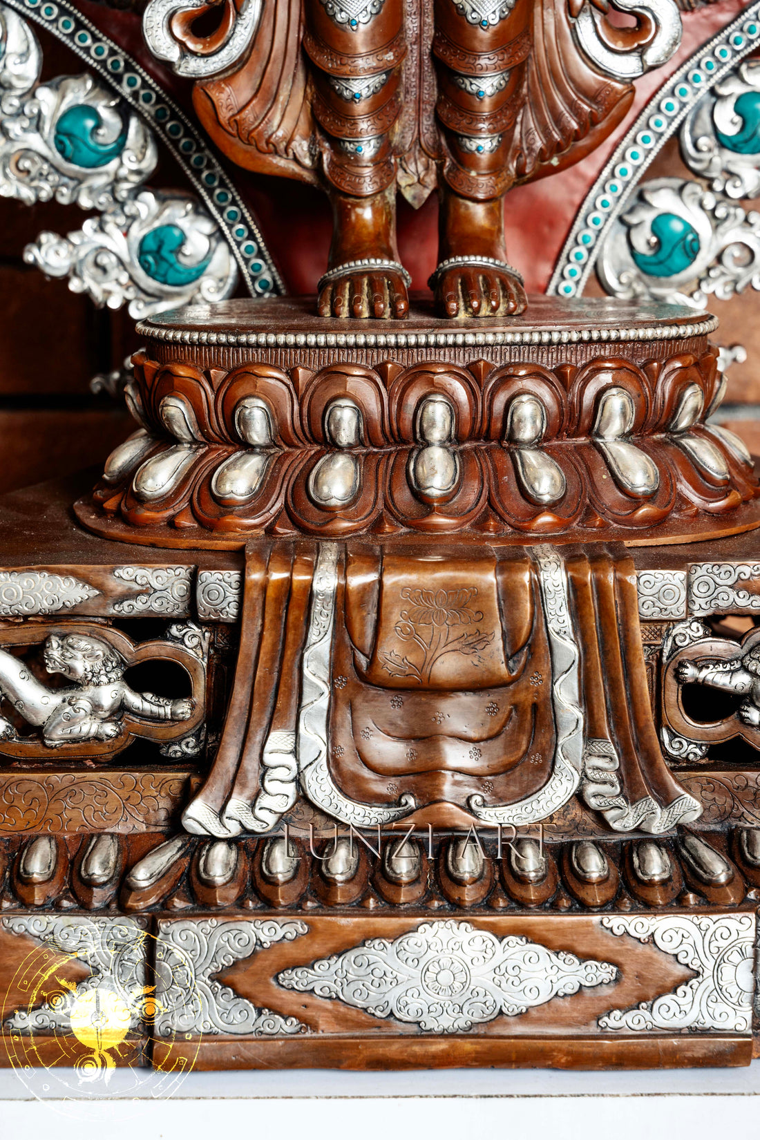 Large Multi-Faceted Thousand-Armed Avalokiteshvara Standing Statue — Masterfully Crafted by a Nationally Certified Artisan - statues