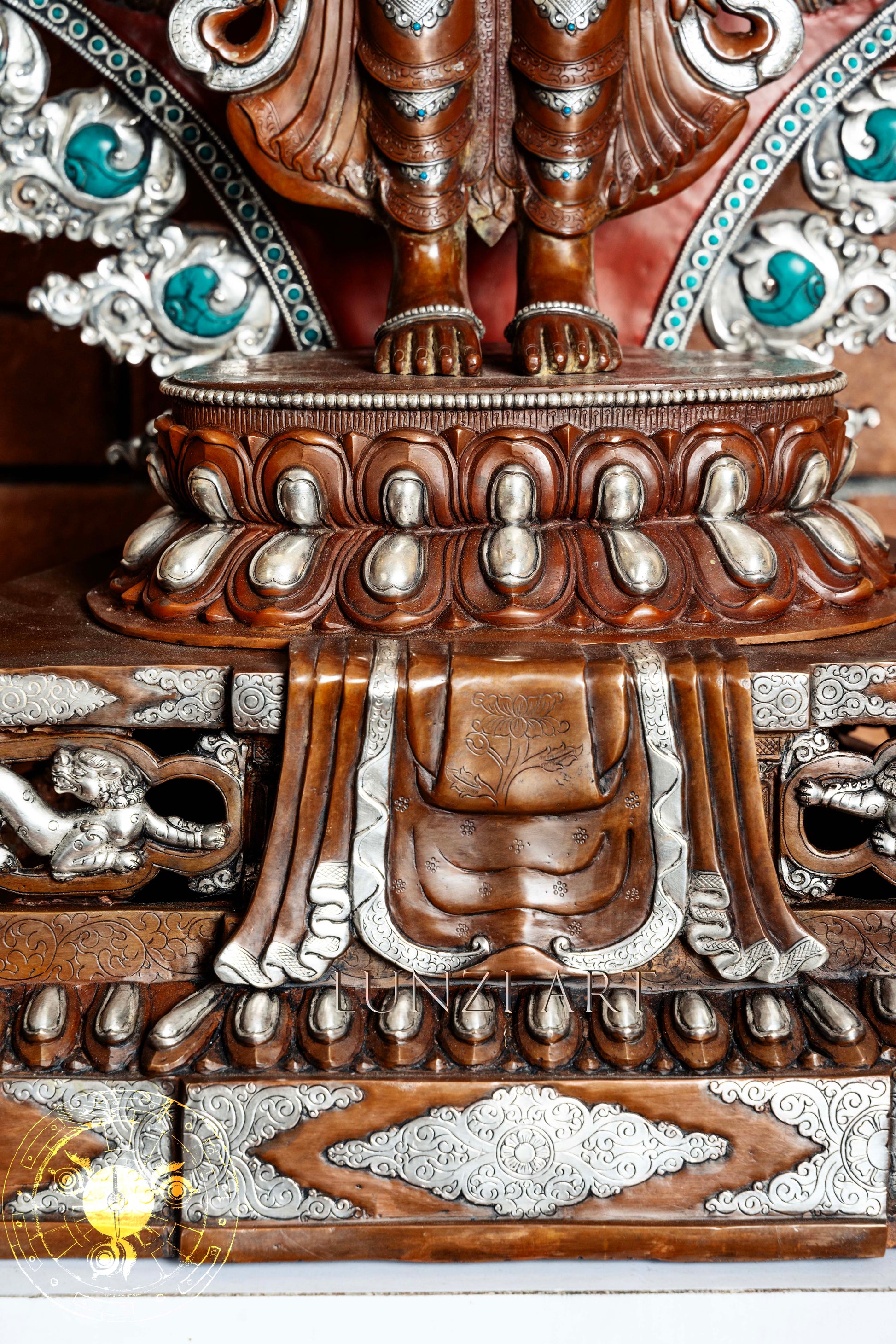 Large Multi-Faceted Thousand-Armed Avalokiteshvara Standing Statue — Masterfully Crafted by a Nationally Certified Artisan - statues