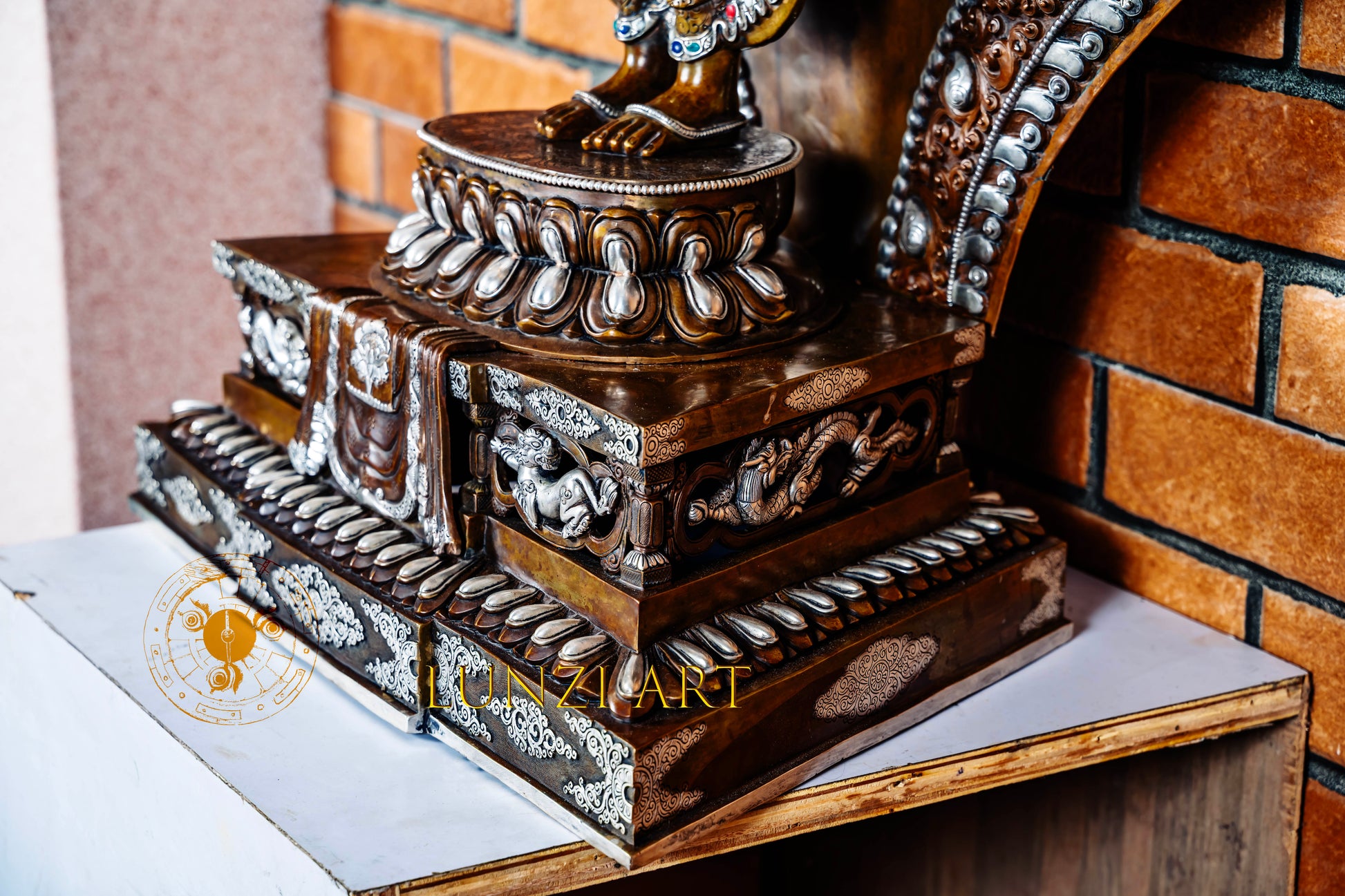 Large Multi-Faceted Thousand-Armed Avalokiteshvara Standing Statue — Masterfully Crafted by a Nationally Certified Artisan - statues