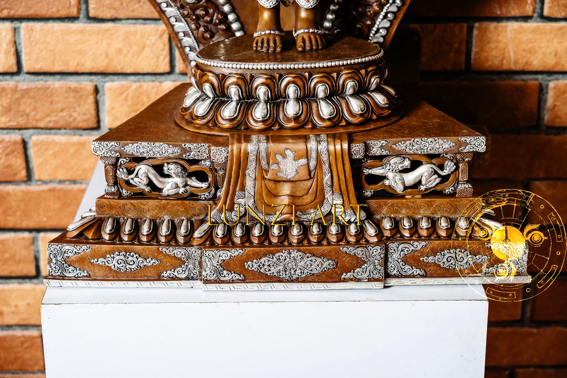 Large Multi-Faceted Thousand-Armed Avalokiteshvara Standing Statue — Masterfully Crafted by a Nationally Certified Artisan - statues