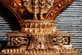 Large refined copper standing statue of the Thousand-Armed, Multi-Faced  Avalokiteshwor, meticulously crafted by a nationally certified master - statues