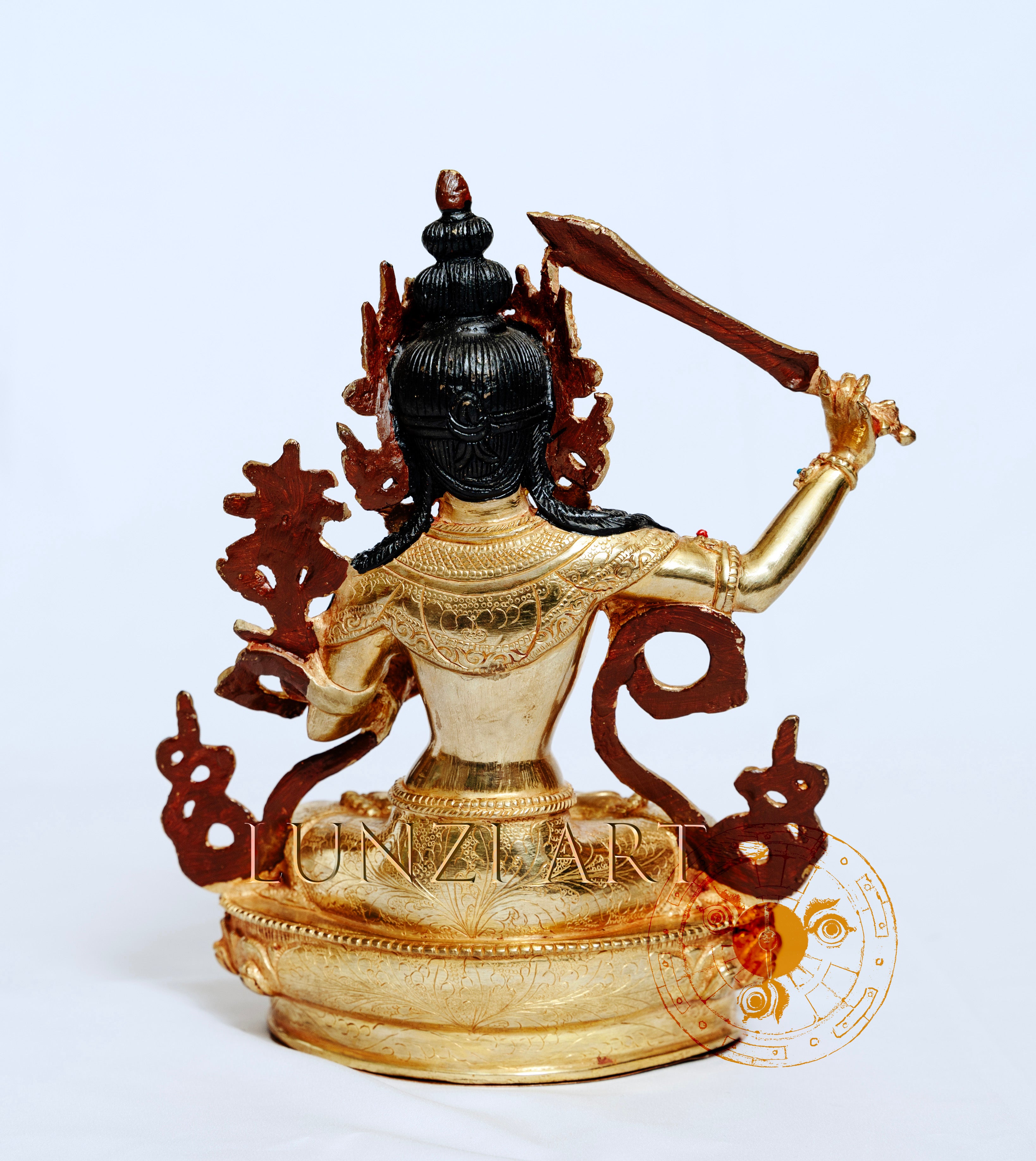 文殊菩萨像| 铜镀24k金– Nepal Buddha statues, thangkas, and