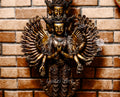 Multi-Faced Avalokiteshvara Standing Statue in refined oxidized copper — A Grand Creation by a Nationally Certified Master Artisan - statues